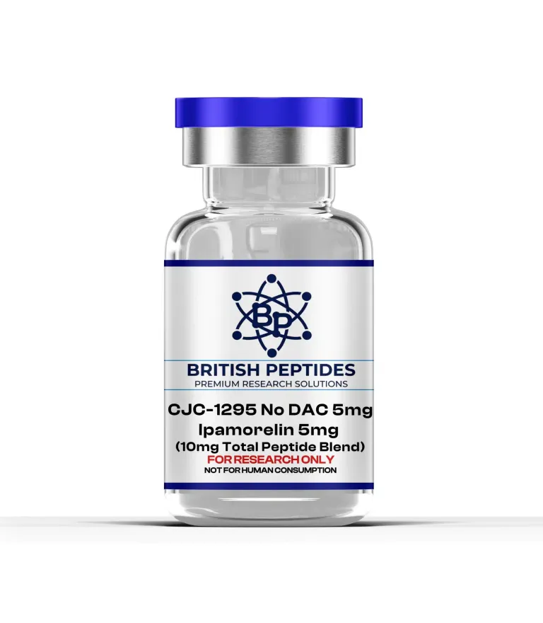 CJC-1295 No DAC 5mg, Ipamorelin 5mg (10mg Total Peptide Blend)